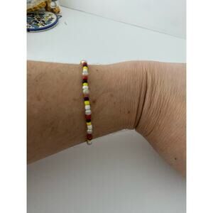 Handmade colorful beaded bracelet